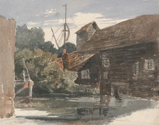 Molino en Teddington en el Támesis